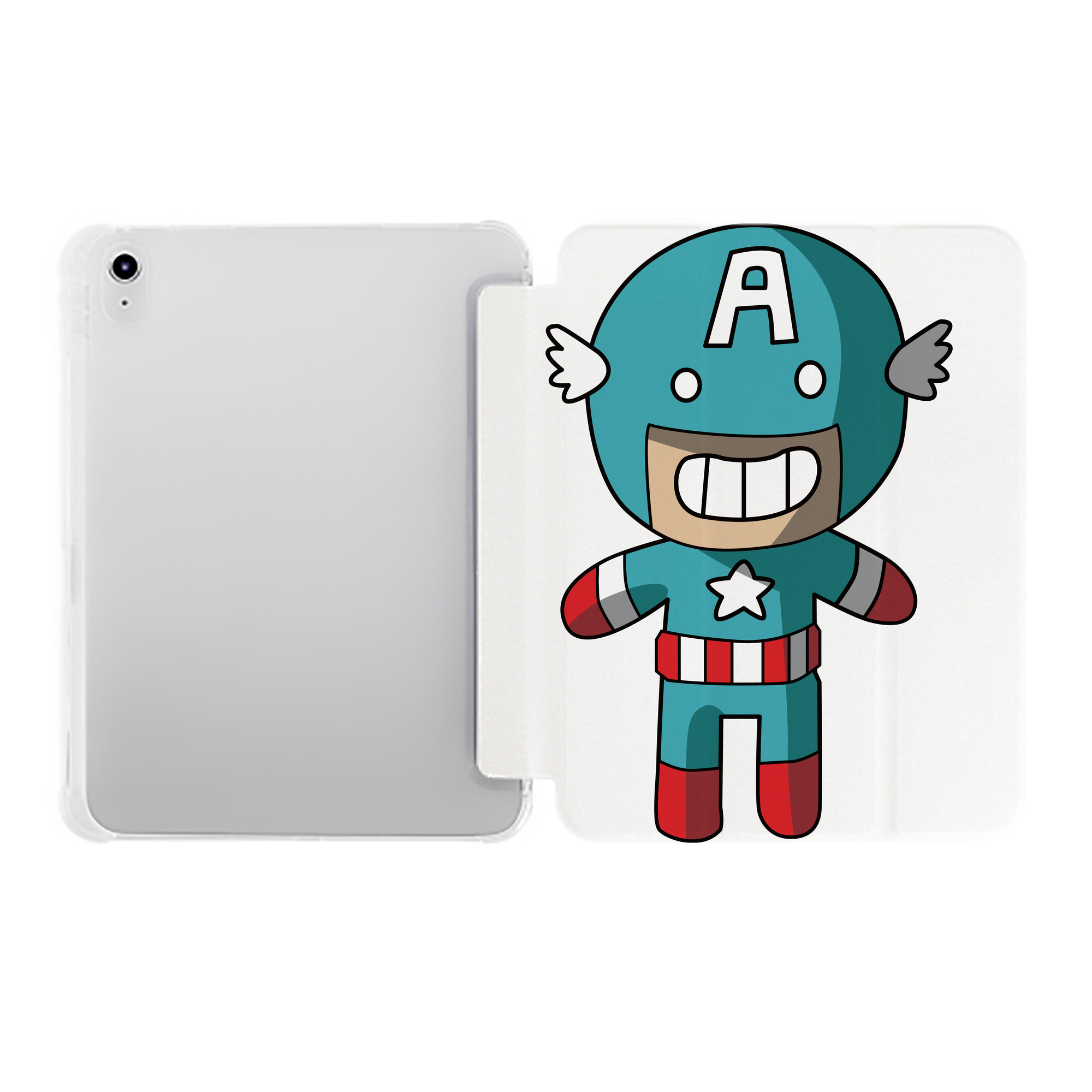 （画像用） アベンジャーズ The Avengers IPad ケース ペン収納付き 三つ折りスタンド PUレザー×シリコン 対応機種9.5/10.5/10.9インチ